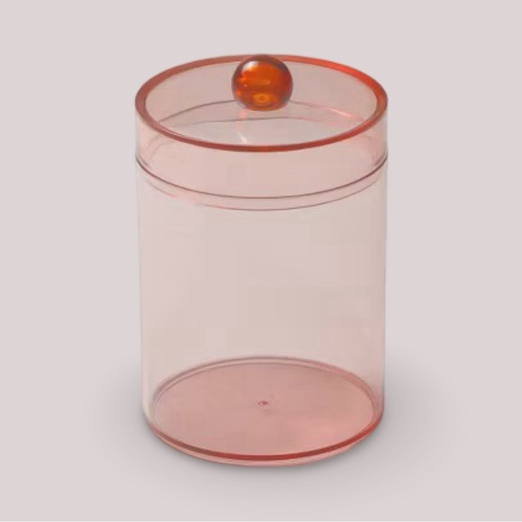 NEW Set of 20 pink acrylic canisters from Target - Picture 1 of 3